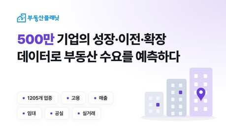 부동산플래닛, 기업 활동 데이터 500만건 확보…상업용 부동산 수요 발굴 체계 강화